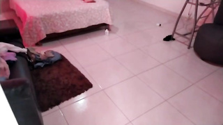 Wild, black man is about to nail a random, white girl in her motel bedroom