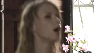 Delectable, first-timer stunner with adorable boobs is having ass-fuck fuckfest in the middle of the day