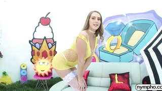 Cadence Lux is getting that humid cunt of hers crammed up with a thick, black man-meat