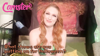 Crimson haired webcam model is in the mood to turn all kinds of wishes into reality