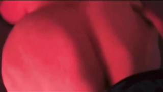 Monstrous caboose lady is getting poked firm, from the back, in the middle of the night