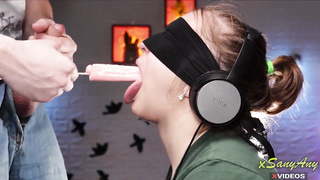 A game of taste. My hottest mate tricked me when I was guessing the taste of ice fluid! xSanyAny