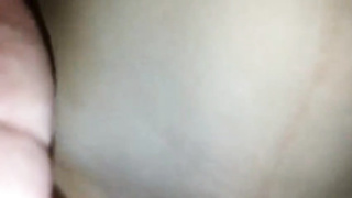 Diminutive boobed brown-haired is having a fountain while getting pulverized, in the middle of the night