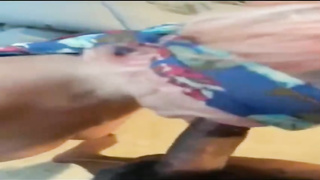 Huge-Chested lady got blinded, so she wouldn't know whose knob she will be deep throating, briefly