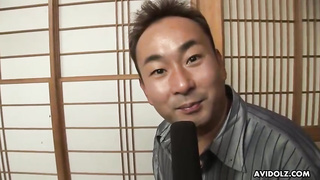 Japanese black-haired loves when boys are using her as a human table, while she is bare