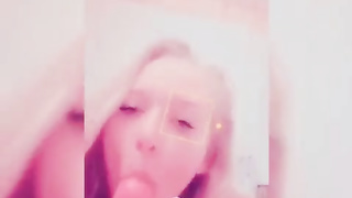 Queenk plays with her fresh plaything