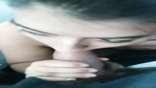 Huge arse gal got into a stranger's van and concluded up fellating the driver's boner