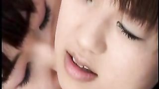 two Asian college girls and 2 men