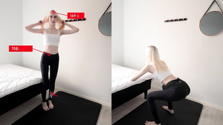 Slender ash-blonde nubile with congenital bra-stuffers, Shinaryen got down and grubby with her ex, the other day