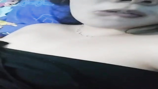 Chinese black-haired is attempting to film a homemade porno movie, because she wants to become a superstar