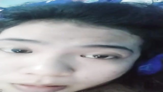 Chinese black-haired is attempting to film a homemade porno movie, because she wants to become a superstar