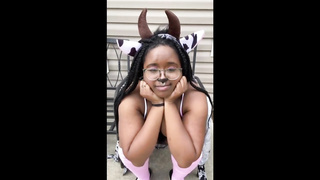 Sammie The Cow Smokes and Urinates Outside