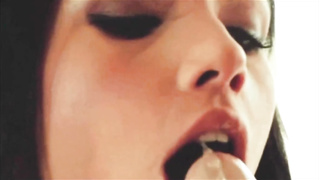 Ravishing stunner is gargling schlongs and making boys jism all over her face, just like her buddies
