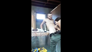 French dark haired got pummeled from the back, in front of a covert camera, the other day