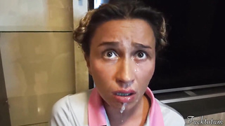 Bimbo Frenchie School Cheerleader First-Ever Time pleading for "Trick or Handle". Senior Stud Tricks her and he's got his Dinky in her throat. Excellent Blow. Her Whorish Face and Uniform decorated by his Massive Cum Shot. Teenage Halloween Flawless Bj.