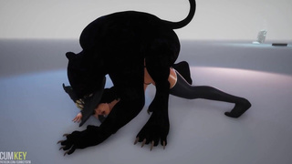 Sluty Witch pulverized by Ominous Monster - Xxl Wood - 3 DIMENSIONAL Pornography WildLife - Halloween toon