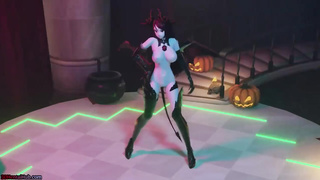 [MMD] Halloween Off The Hook! Succubus dances for you and screws her gimps (NSFW version)