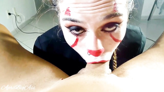 Halloween "IT" deep jaws extraordinary and jism gulp!!! -CRIMSON vid finish-