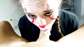 Halloween "IT" deep jaws extraordinary and jism gulp!!! -CRIMSON vid finish-