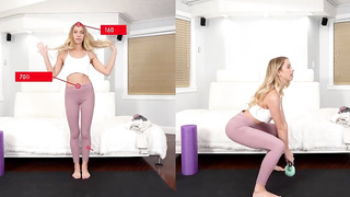 Khloe Kapri is getting on all fours on the floor while inhaling a rock rigid fuck-stick, after getting plumbed