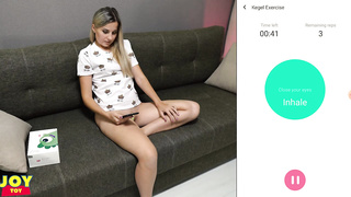 Lovely bonde is frequently using bang-out fucktoys while alone at home, because they make her jizm