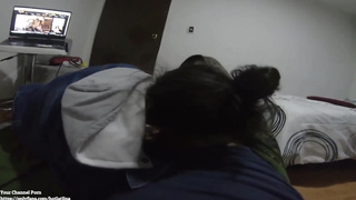 I penetrate my nephew for the very first time while we witness a porno video in Medellin Colombia