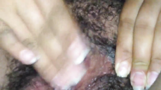 wifey grasps her vag