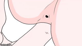 Bakugo pummels Uraraka Ochaco while he seizes her funbags and then ejaculates inwards her