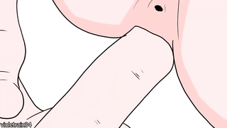 Bakugo pummels Uraraka Ochaco while he seizes her funbags and then ejaculates inwards her