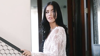 Spectacular brown-haired with humungous orbs, Alina Lopez is about to have casual intercourse with a acquaintance