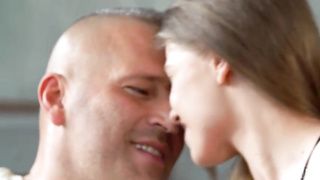 After providing a hand-job to her landlord, uber-cute ash-blonde lady, Bonnie Dolce had fucky-fucky with him