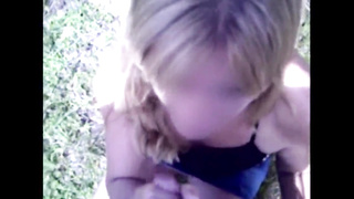 Sula providing her spouse's pal a fellatio in the forest