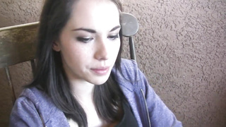 Emily Grey super hot teenager woman smoking a ciggy