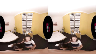 2 women and one boy are having tons of joy while banging each other's brains out