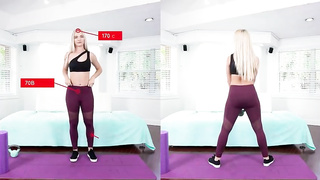 Lana Sharapova is a saucy blondie stunner who enjoys to hold her gams while getting screwed