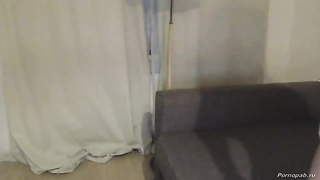 pierced his big cock with an ass-eating girlfriend