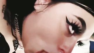 pretty emo hoe fellates finest buddies spunk-pump on vaca