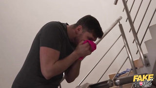 Capri Lmonde and Nataly Gold are having a casual three-way with a stranger, in the hostel