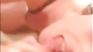 Unexperienced dark-haired is impatiently inhaling a rock rock-hard hard-on in front of the web camera