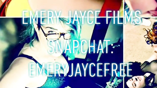 Messy minded stunner with glasses and pierced puffies is tugging in front of the camera