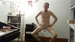 ROBERT RICHARD MILGATE COMPLETELY REVEALED WEARING NOTHING BUT SHEER NYLON AND HIGH HEELS