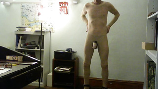 ROBERT RICHARD MILGATE COMPLETELY REVEALED WEARING NOTHING BUT SHEER NYLON AND HIGH HEELS