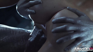 Jill Valentine fucked by a monster in 3d fantasy animation