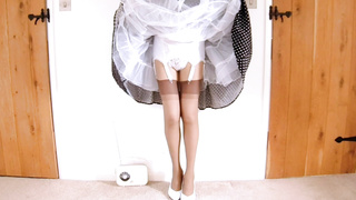 Burlesque Vintage Dress & Lingerie