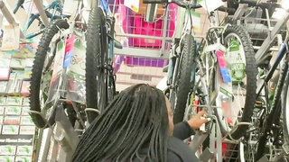 THICK BBW EBONY Twerking in WALMART!! - ass and cunt - Lovely BBW SSBBW FETISH - Black Girl Twerking ASS