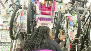 THICK BBW EBONY Twerking in WALMART!! - ass and cunt - Lovely BBW SSBBW FETISH - Black Girl Twerking ASS