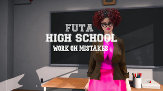 Big tits futanari teacher anal fucking her blonde student in a 3d animation