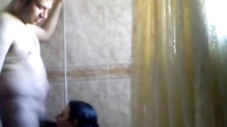 Arab Duo Have Fun In The Douche