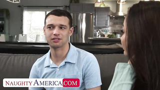 Russian dark-haired with phat orbs, Crustal Rush is juggling up and down while pulverizing a acquaintance