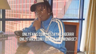 Black boy is screwing a lady he luvs a plenty of, even tho she has a beau